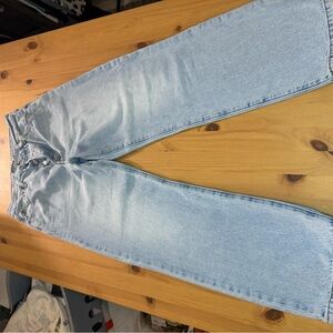 Levi's Ribcage Straight Ankle Light Blue Denim Jeans